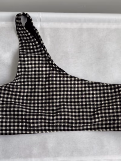 Missguided Gingham One-Shoulder Bikini Top by Missguided — pre-loved on Thrifted.mt