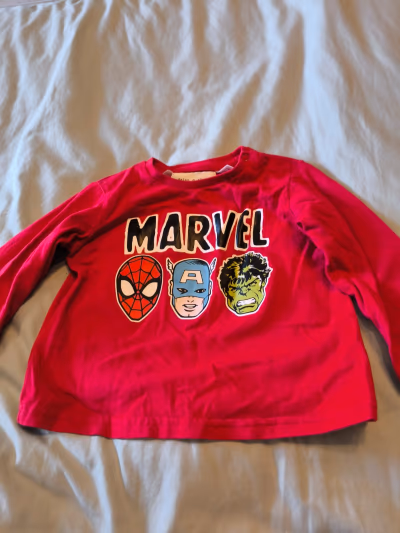 Marvel graphic baby long-sleeve by Lefties — pre-loved on Thrifted.mt