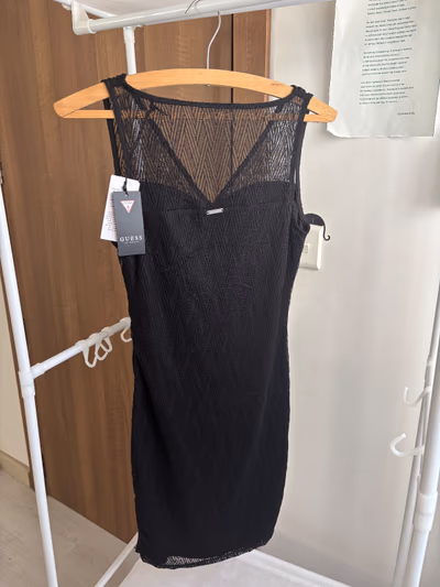 Guess Black Lace Mini Dress by Guess — pre-loved on Thrifted.mt