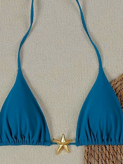 Shein Turqoise Starfish Bikini Top — pre-loved on Thrifted.mt