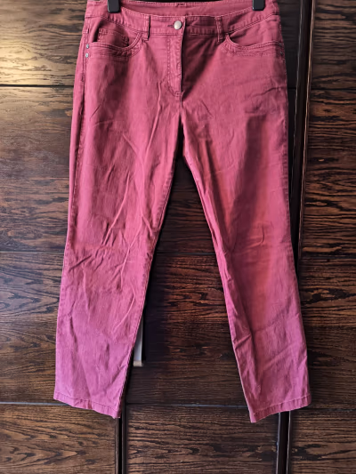 Canda burgundy cotton trousers by Canda — pre-loved on Thrifted.mt