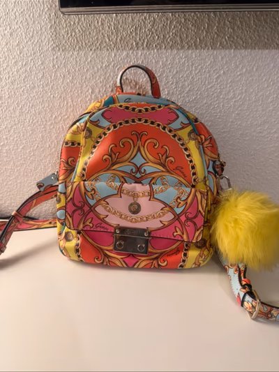 Vibrant Baroque Print Mini Backpack by Guess — pre-loved on Thrifted.mt