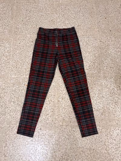 Red Black Plaid Check Trousers by George — pre-loved on Thrifted.mt