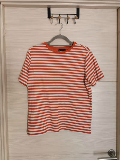 M&S Striped Cotton T-Shirt by M&S — pre-loved on Thrifted.mt