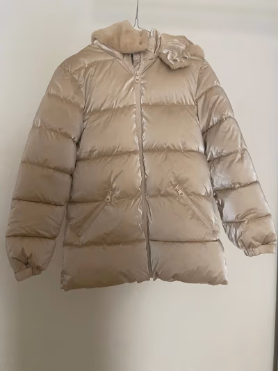 Original Marines Metallic Beige Puffer Jacket by Original Marines — pre-loved on Thrifted.mt