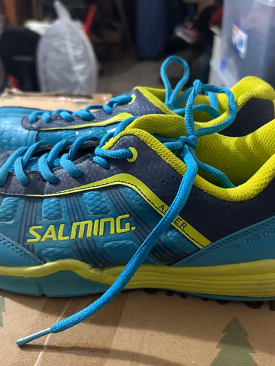 Salming Blue Handball Shoes by Salming — pre-loved on Thrifted.mt