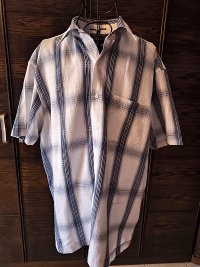 BHS Checkered Short Sleeve Shirt by BHS — pre-loved on Thrifted.mt