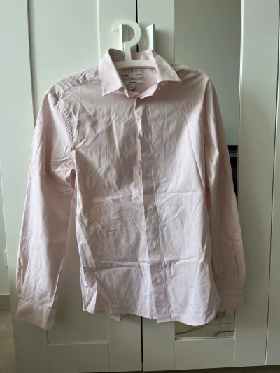 Pink Slim Fit Shirt by M&S — pre-loved on Thrifted.mt