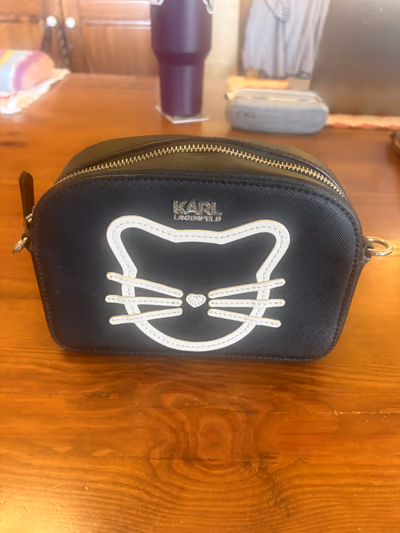 Karl Lagerfeld black cat bag by Karl Lagerfeld — pre-loved on Thrifted.mt