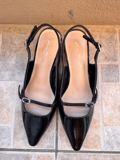 Anne Michelle Black Patent Heels by Anne Michelle — pre-loved on Thrifted.mt