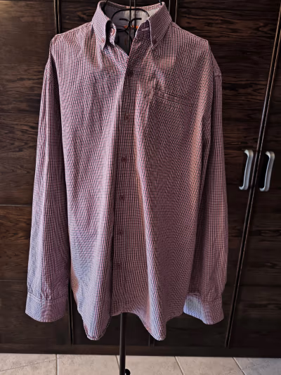 Button-down checked long-sleeve shirt by Trait — pre-loved on Thrifted.mt