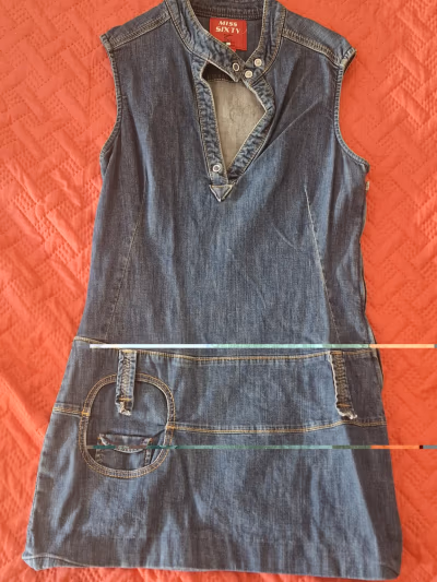 Miss Sixty Y2K Denim Mini Dress – Size S by Miss Sixty Italy — pre-loved on Thrifted.mt