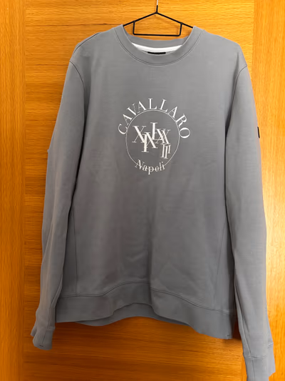 Cavallaro Napoli Grey Logo Sweatshirt by Cavallaro Napoli — pre-loved on Thrifted.mt