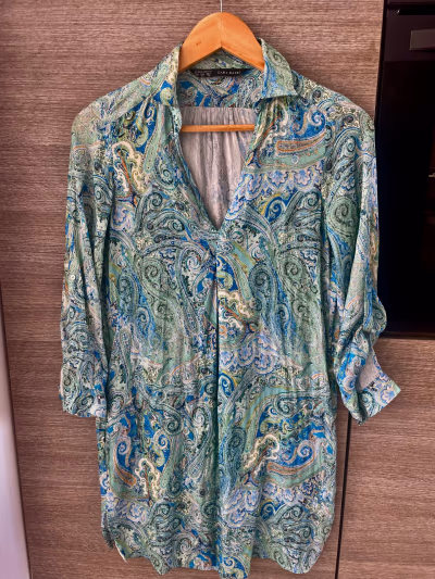 Zara Paisley Patterned Shirt Dress by Zara Basic — pre-loved on Thrifted.mt