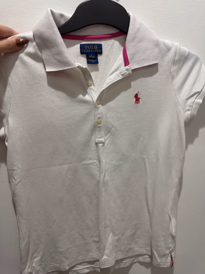 Ralph Lauren White Polo Shirt by Ralph Lauren — pre-loved on Thrifted.mt