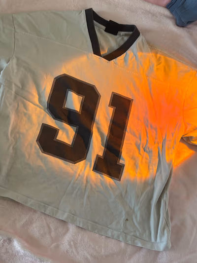 Stradivarius Sporty Number T-shirt by Stradivarius — pre-loved on Thrifted.mt