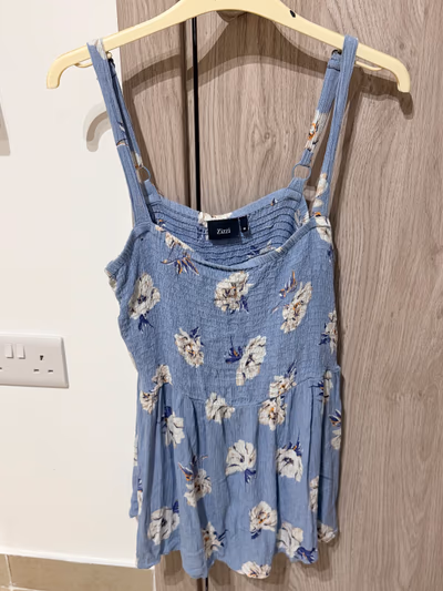 Blue floral print sundress by Zizzi — pre-loved on Thrifted.mt