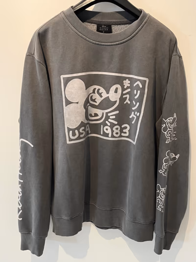 Mickey Mouse Keith Haring Sweatshirt by Disney — pre-loved on Thrifted.mt