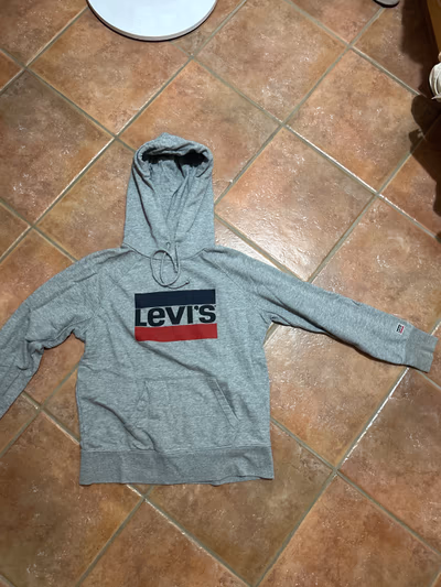 Levi's Grey Logo Hoodie by Levi's — pre-loved on Thrifted.mt