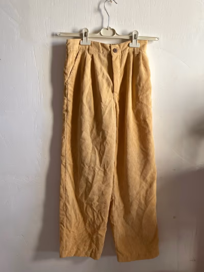 Mustard Corduroy Trousers by Piazza Italia — pre-loved on Thrifted.mt