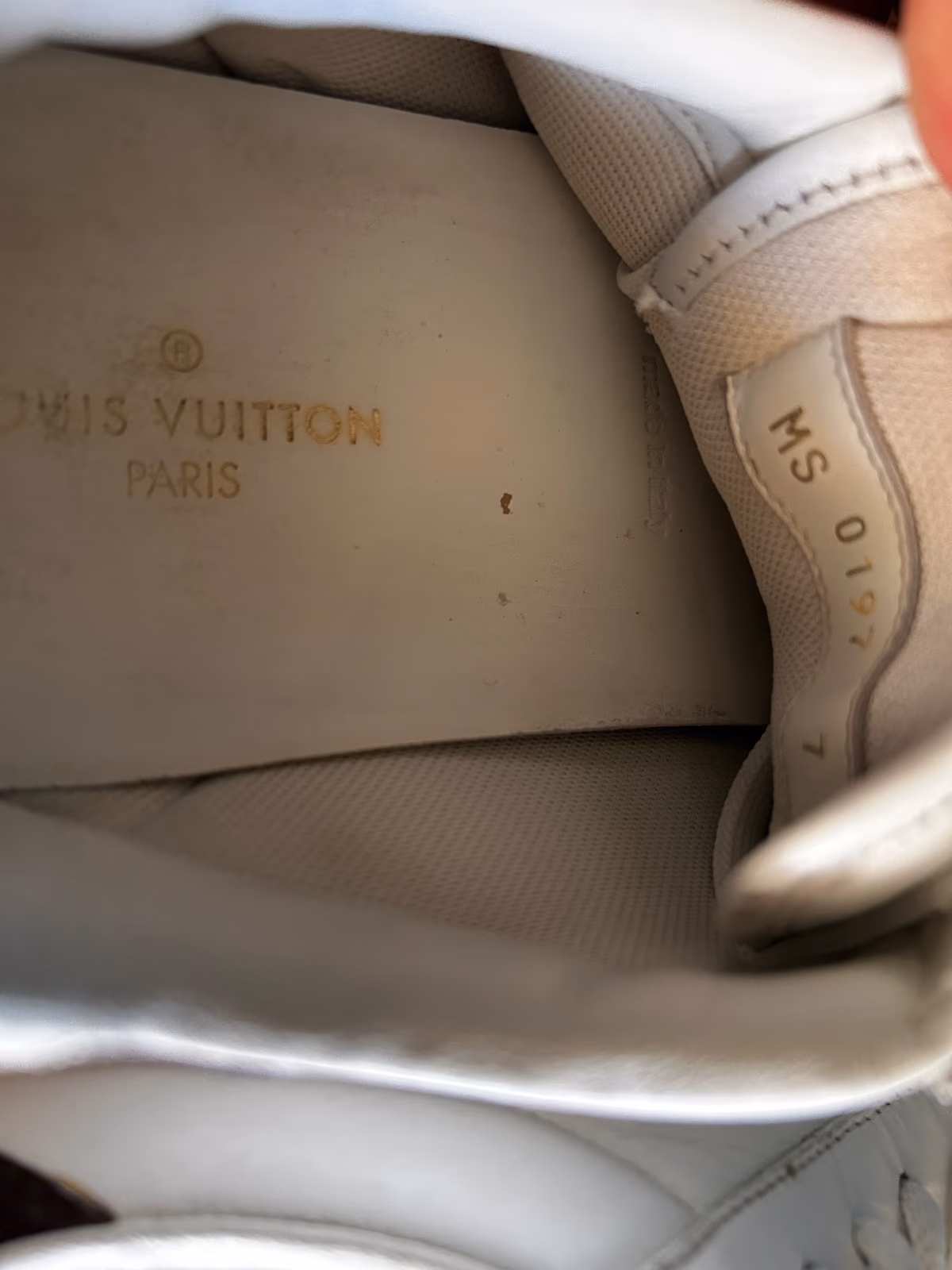 Louis Vuitton White Leather Sneakers, photo 7