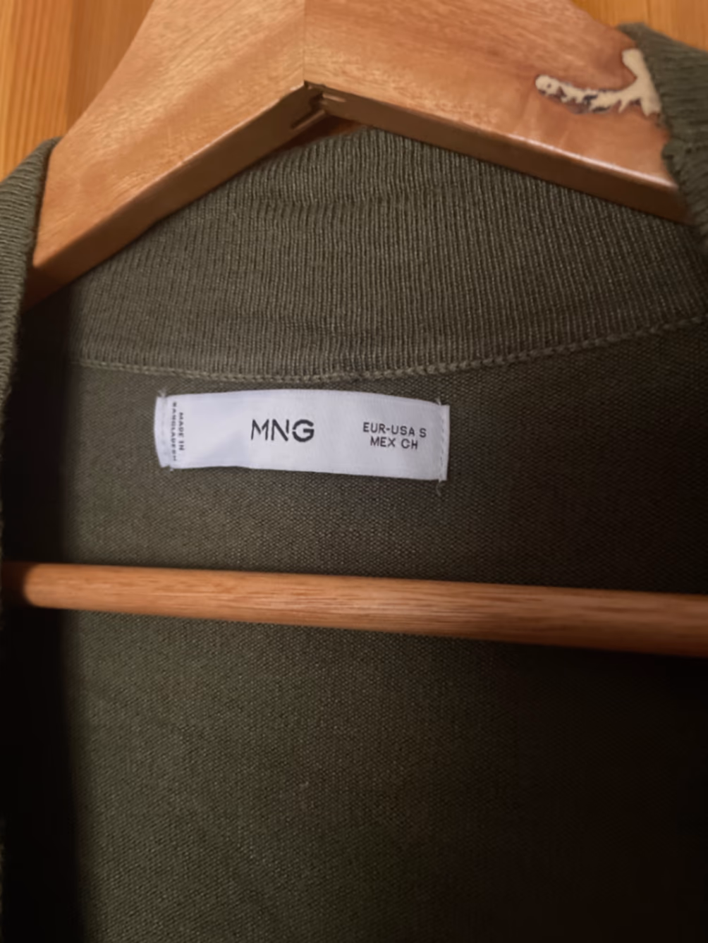 MNG Olive Green Open Cardigan, photo 2