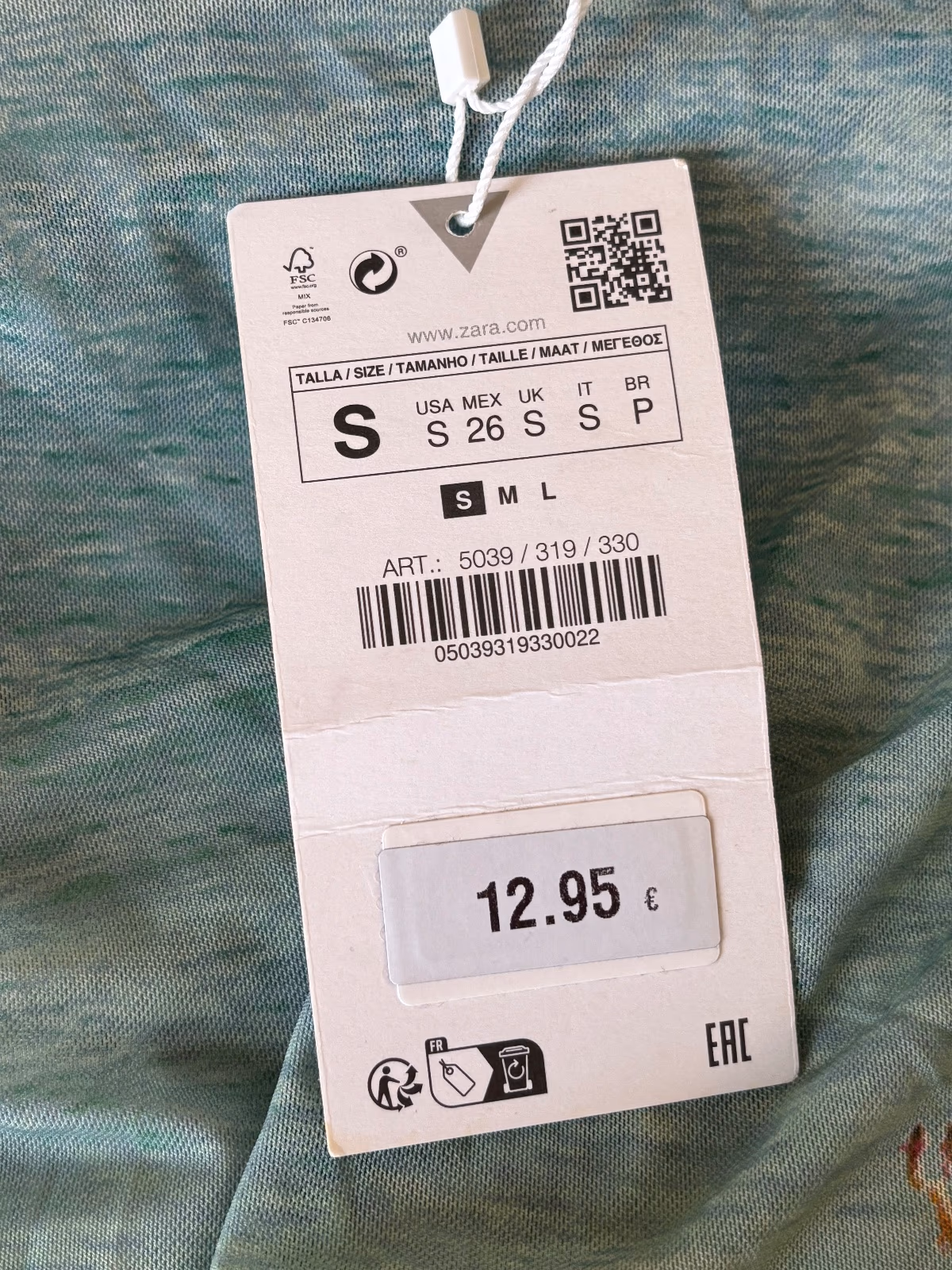 Zara Mesh Beach Print Top, photo 3