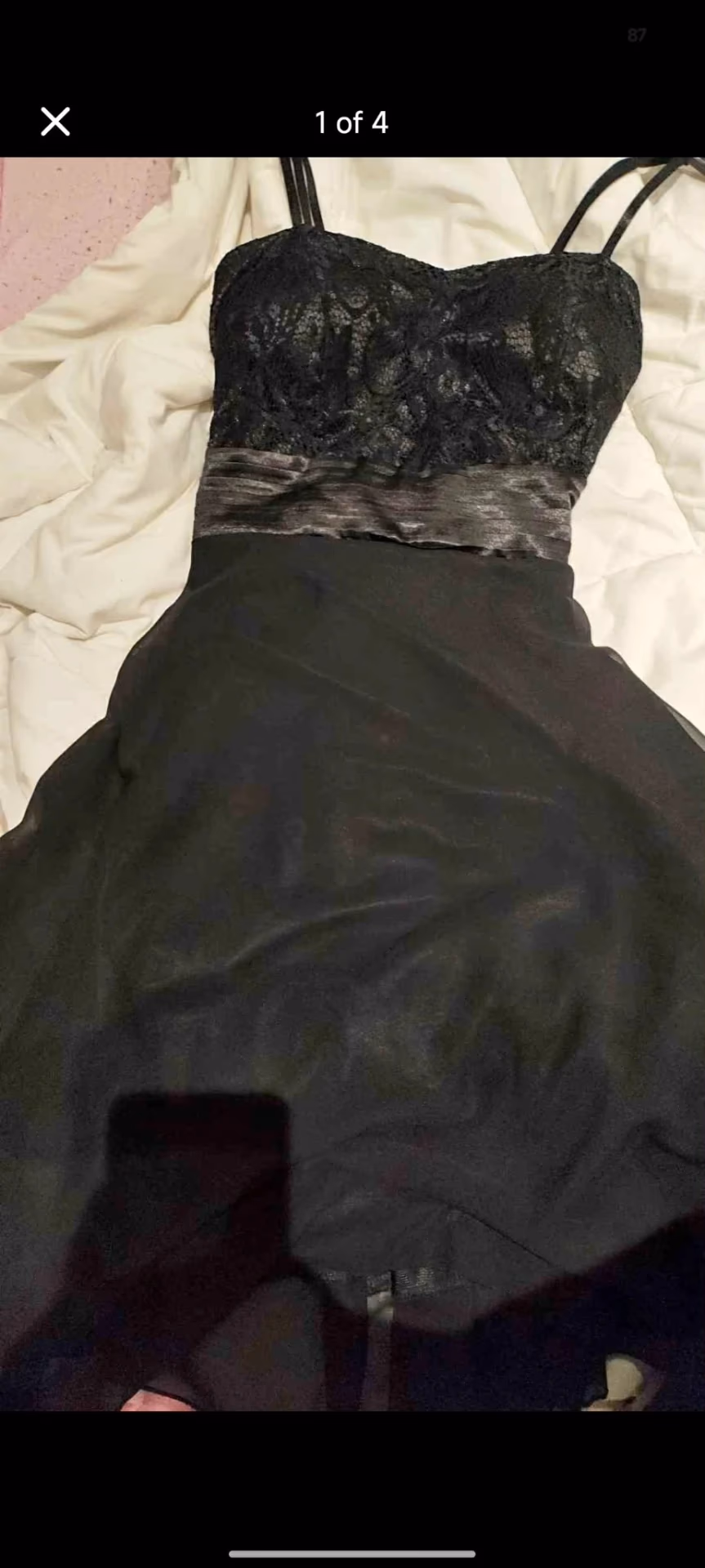 Black lace bustier dress, photo 4