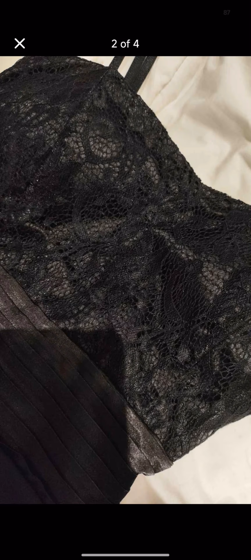 Black lace bustier dress, photo 2
