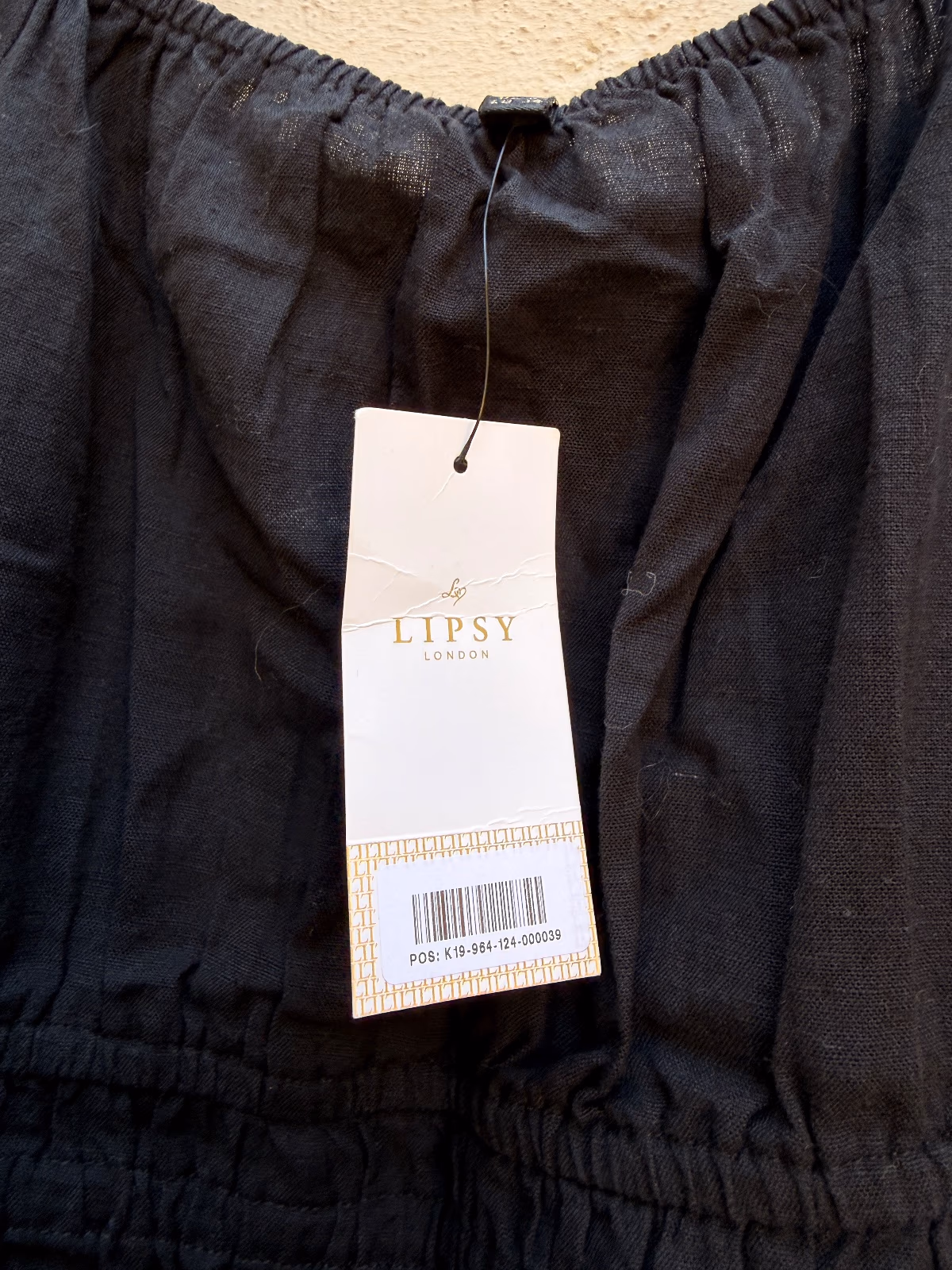 Lipsy Black Linen Blend Midi Dress, photo 2