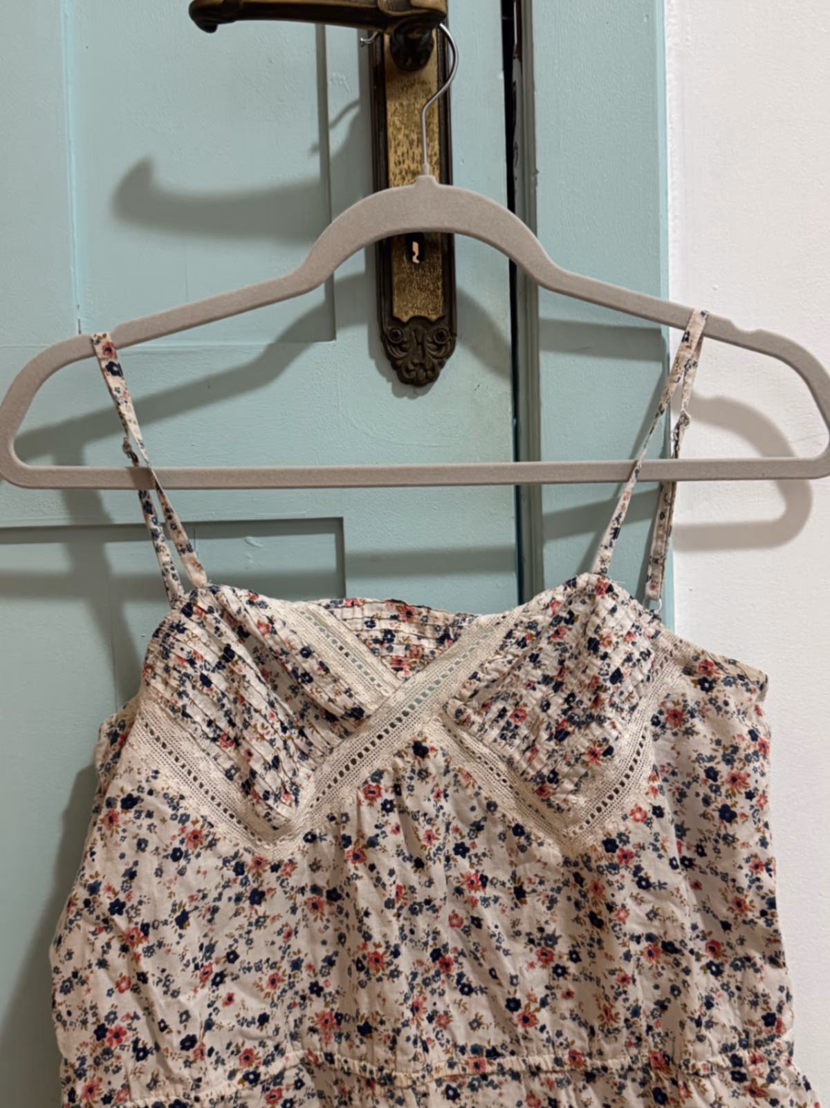 Floral camisole lace trim top, photo 4