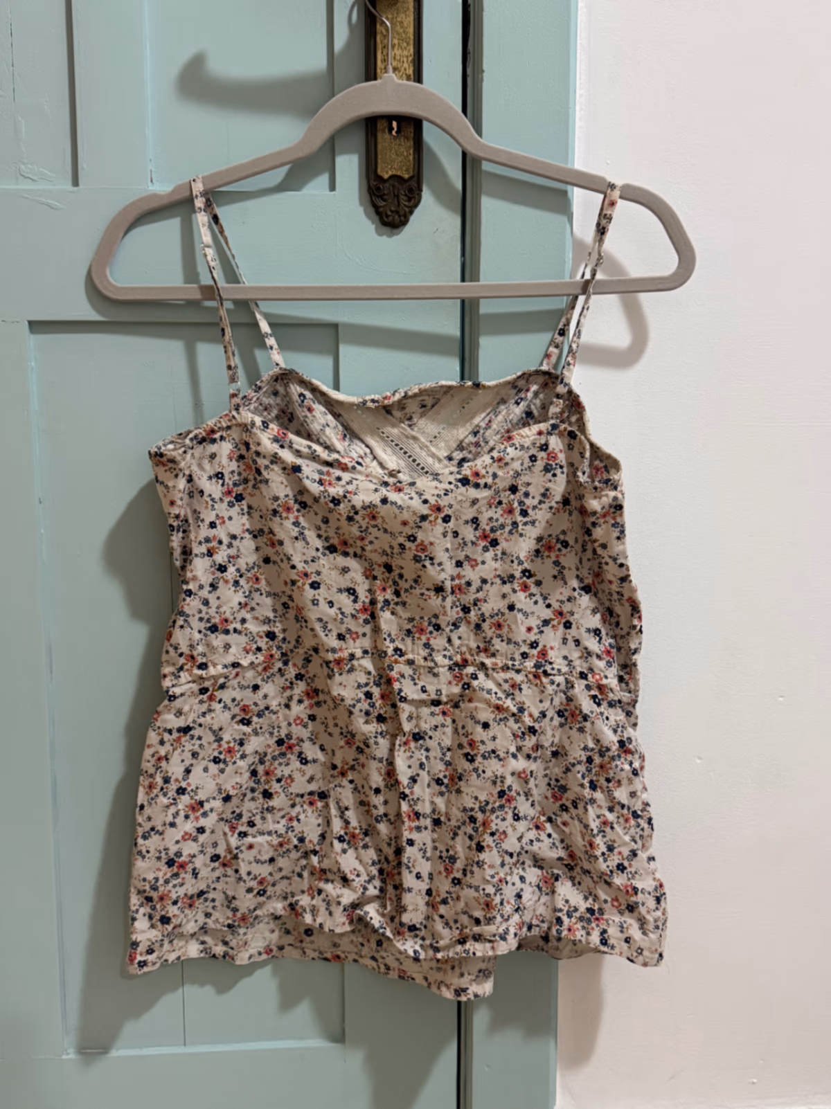 Floral camisole lace trim top, photo 5