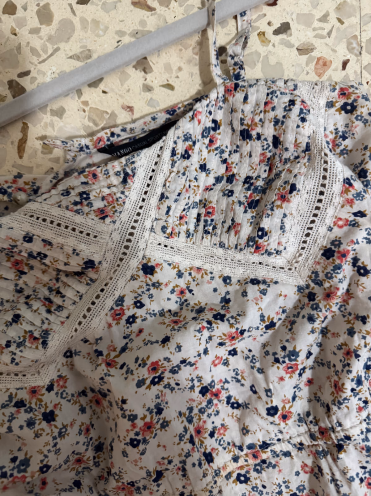 Floral camisole lace trim top, photo 2