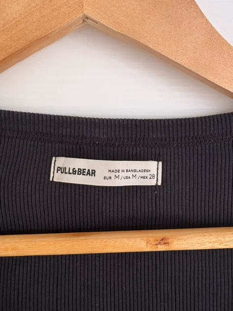 Top de cuello redondo acanalado de Pull&Bear, foto 2