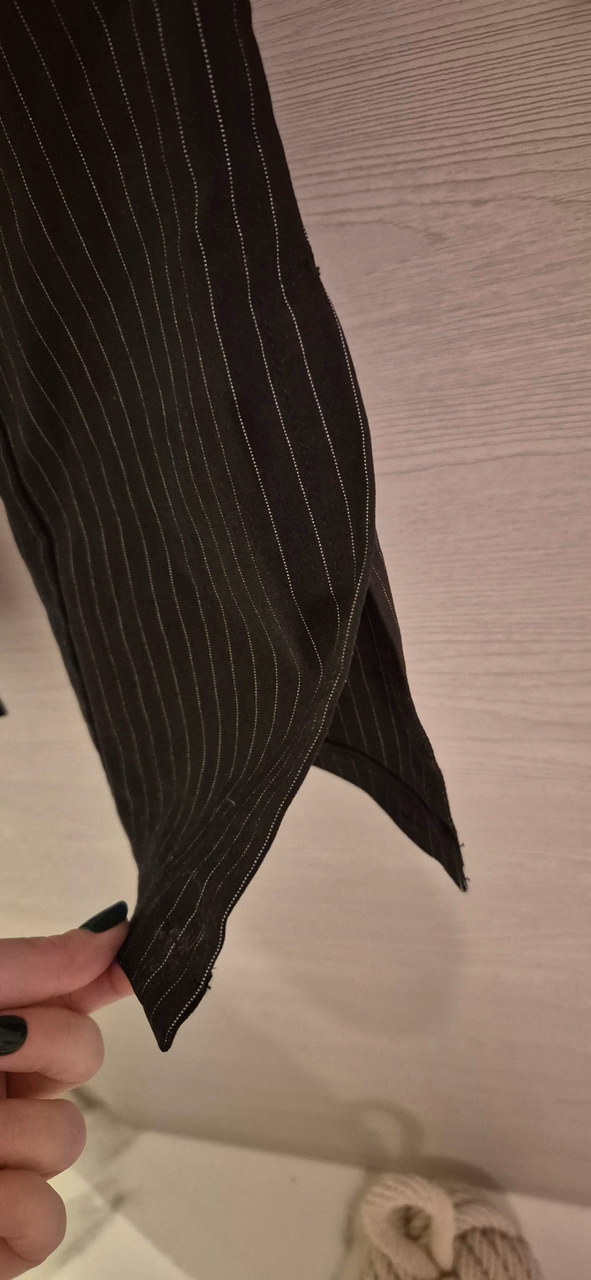 NA-KD Pinstriped Slit Trousers, photo 3