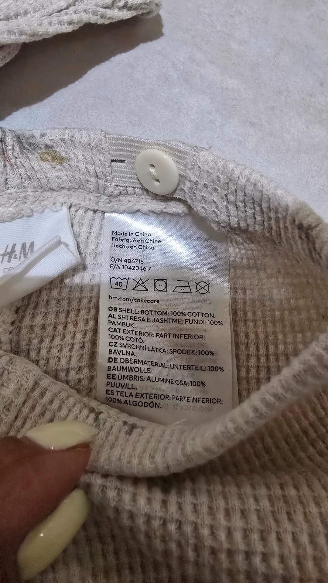 H&M Floral Waffle Knit Set, photo 5