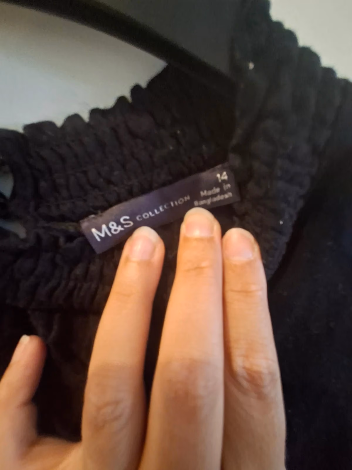 Vestido negro de manga larga de M&S, foto 3