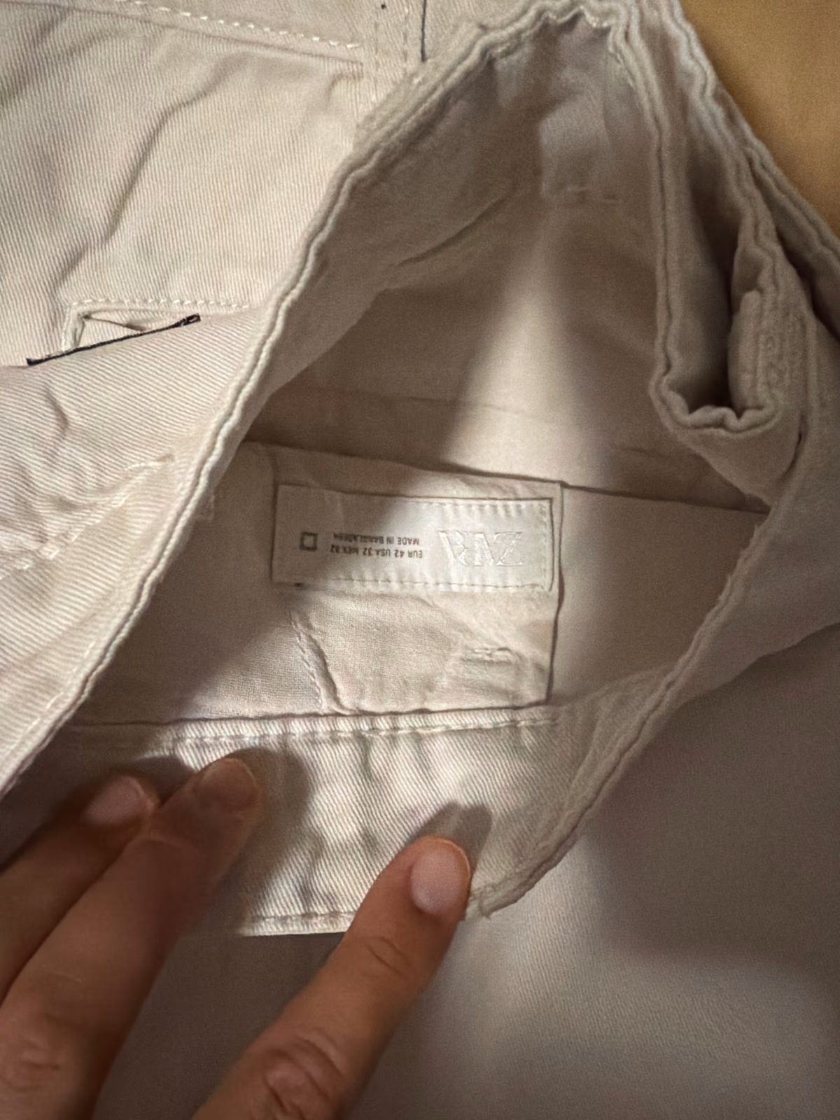 pantaloni cargo beige, foto 2