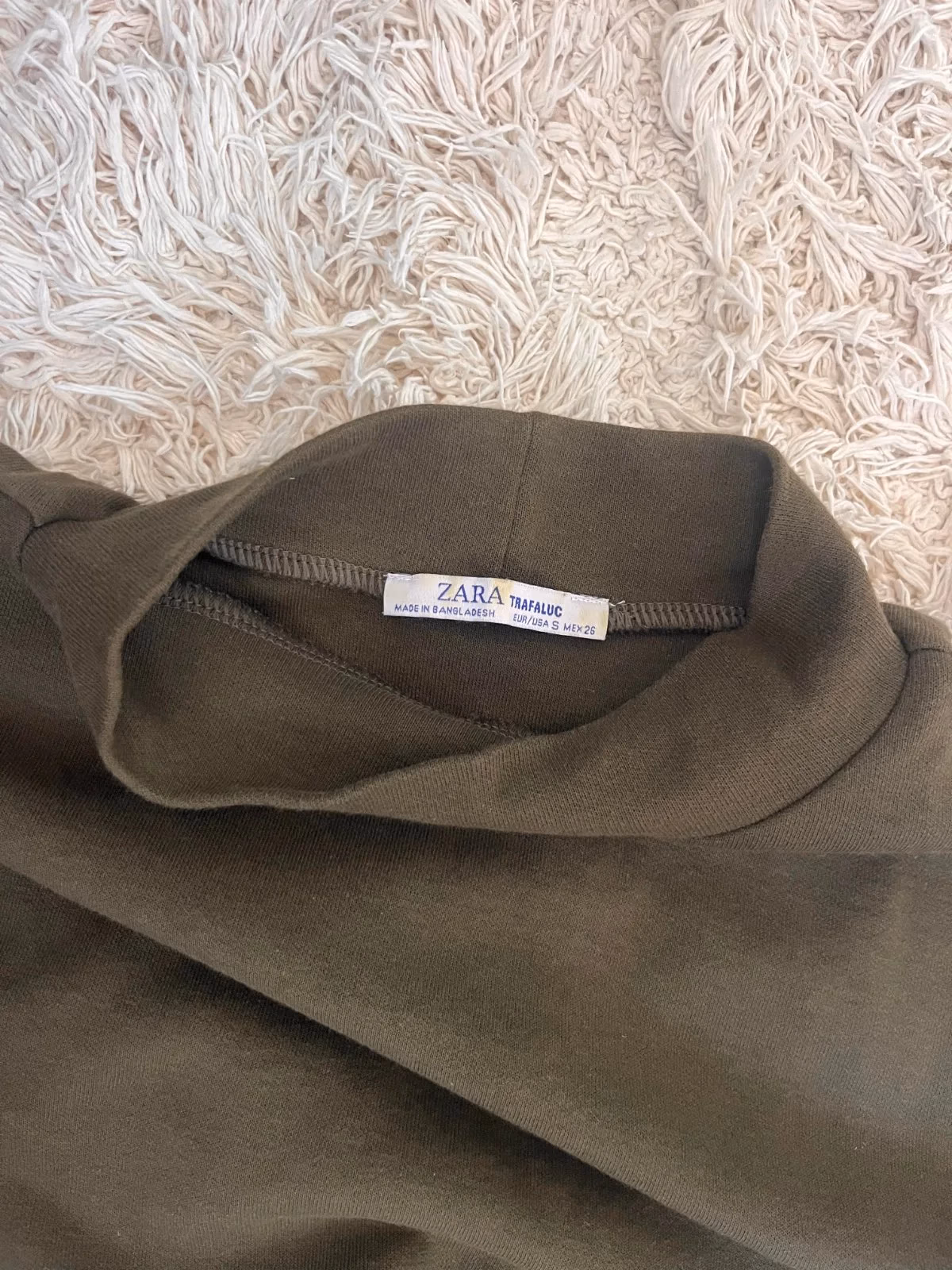 Dark green mock neck top ZARA S, photo 4