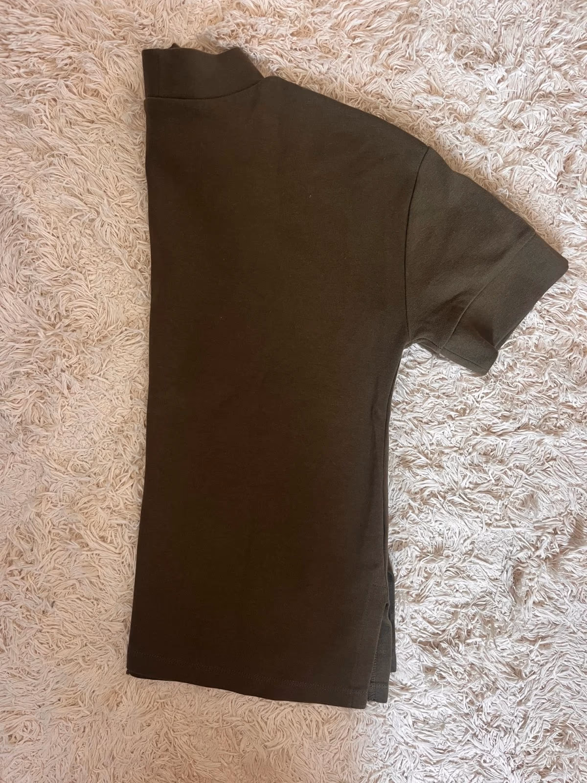 Dark green mock neck top ZARA S, photo 2