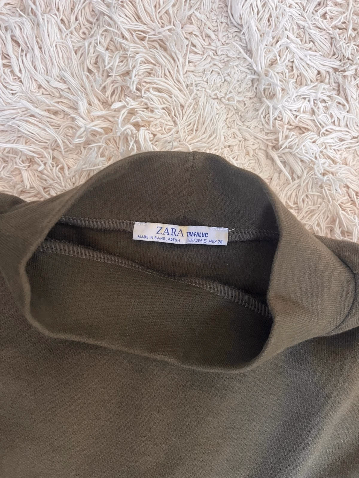 Dark green mock neck top ZARA S, photo 5