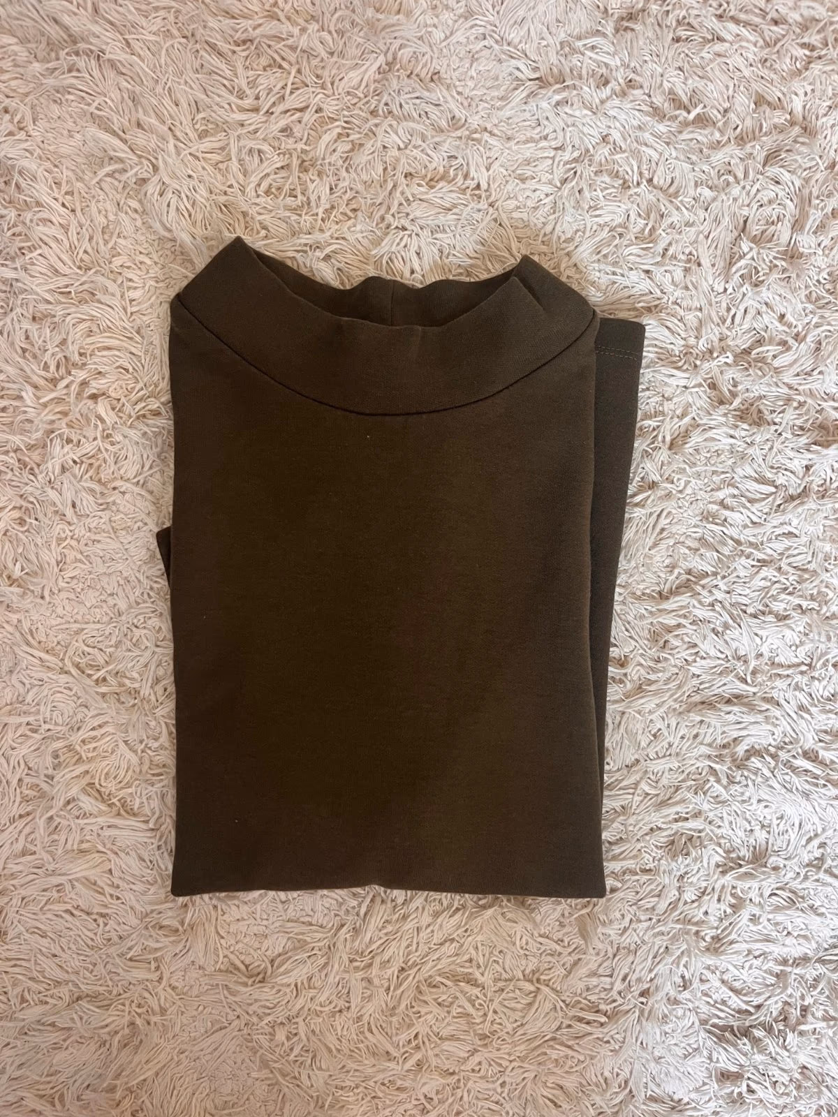 Dark green mock neck top ZARA S, photo 3