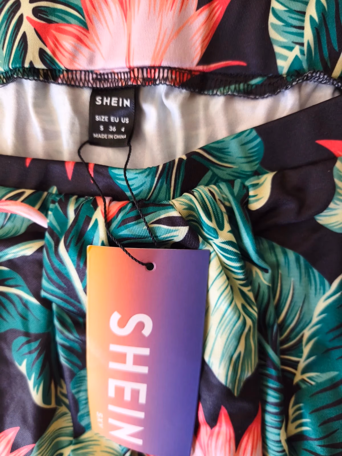 Tropical Print High-Low Skirt, photo 2