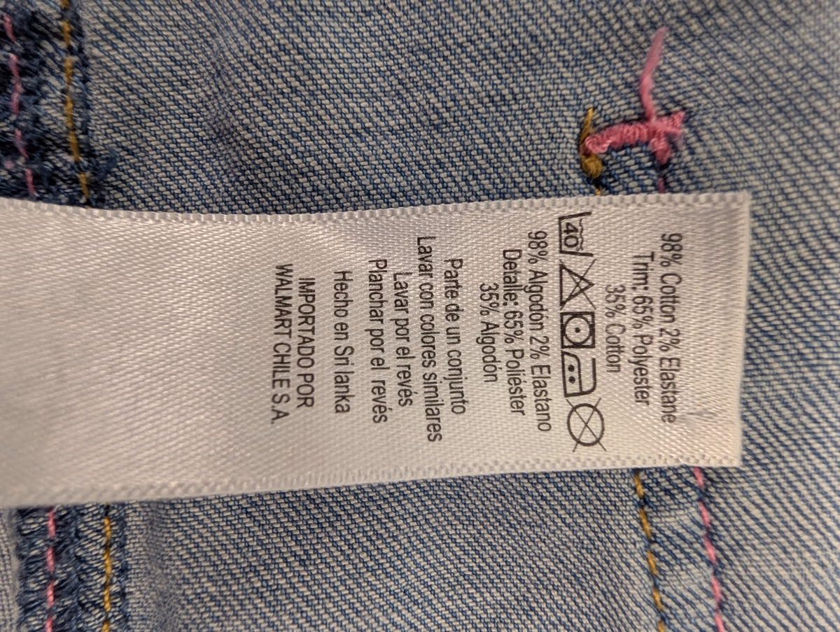 Pantaloncini salopette in denim di Minnie Mouse, foto 4