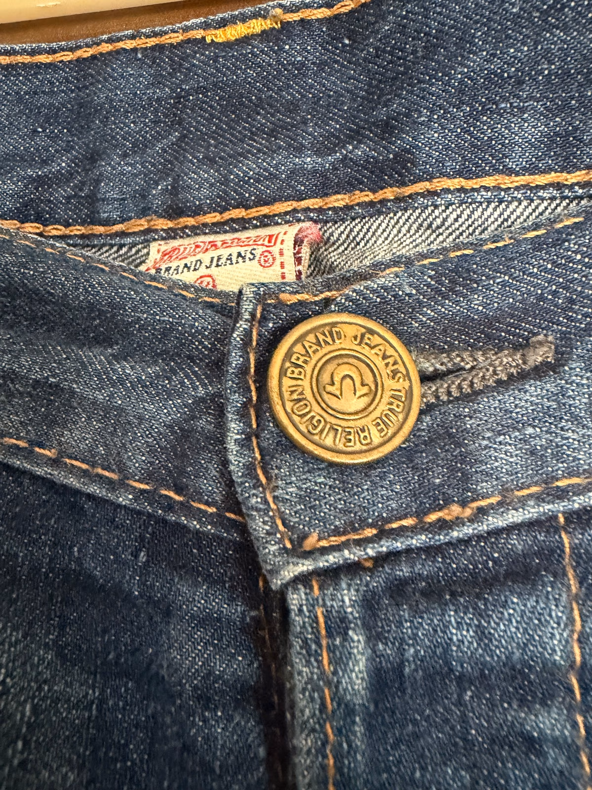 True Religion distressed blue jeans, photo 6
