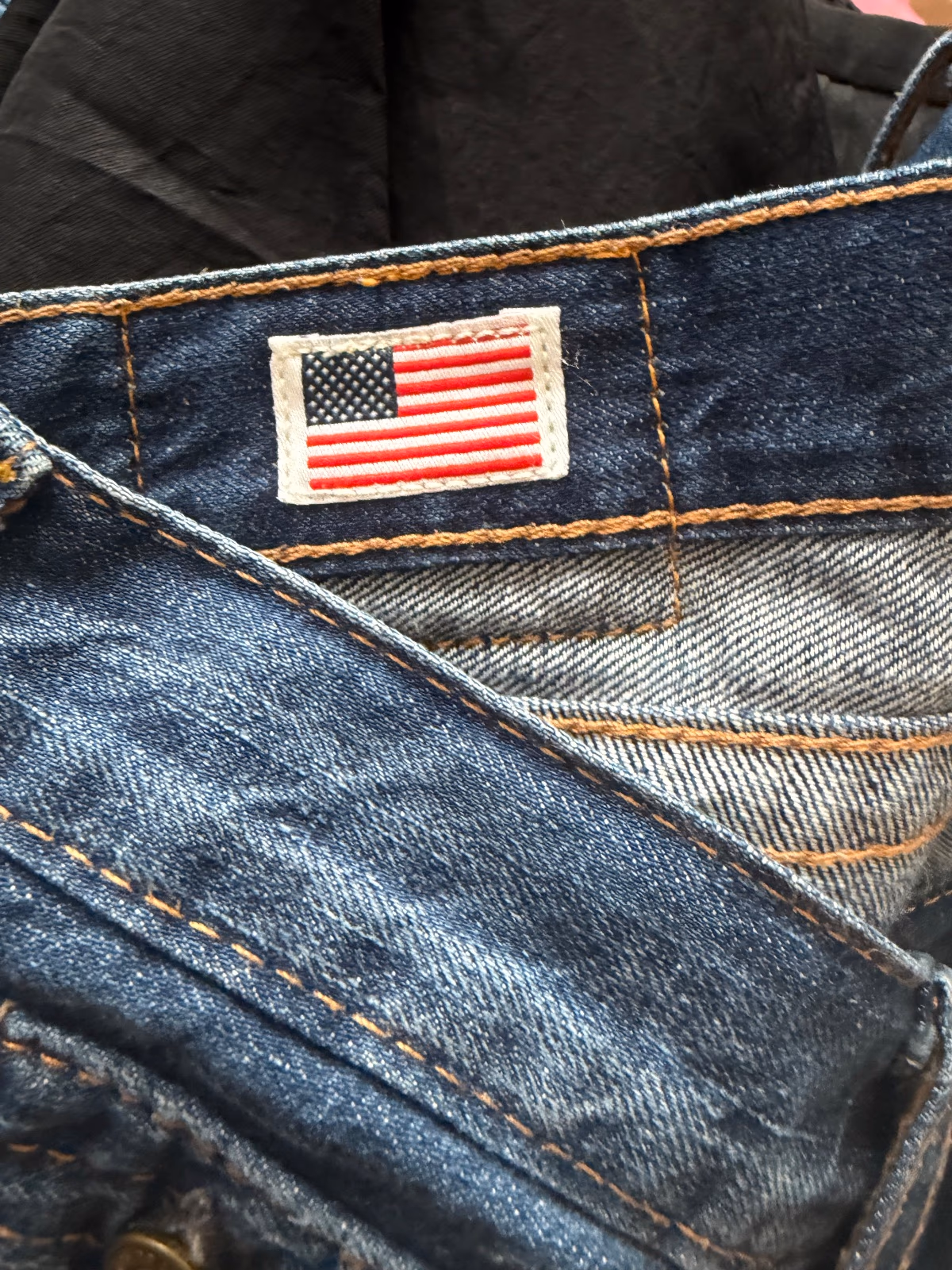True Religion distressed blue jeans, photo 8