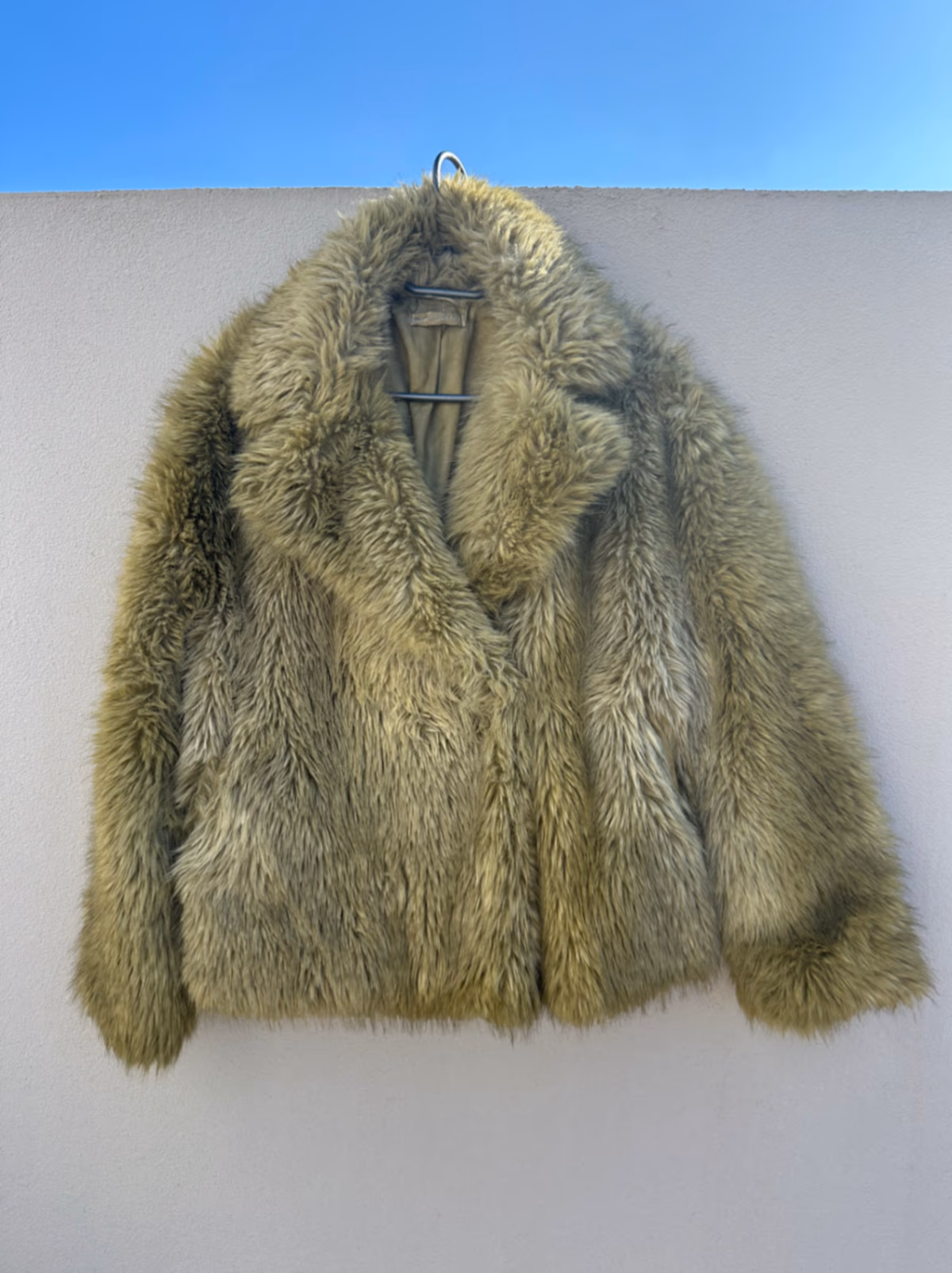 Green Faux Fur Coat, photo 3