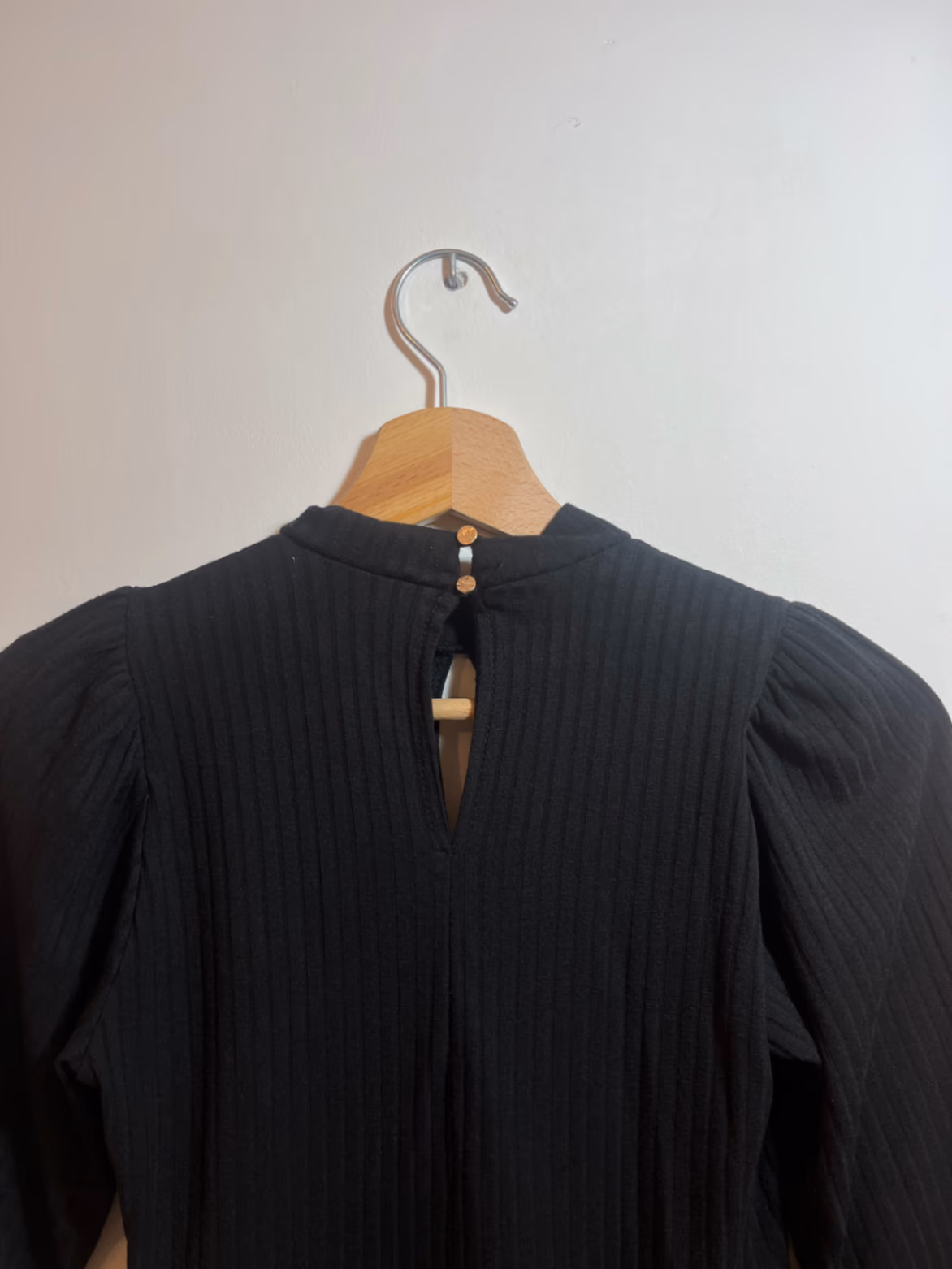 Black Ribbed Keyhole Mini Dress, photo 5