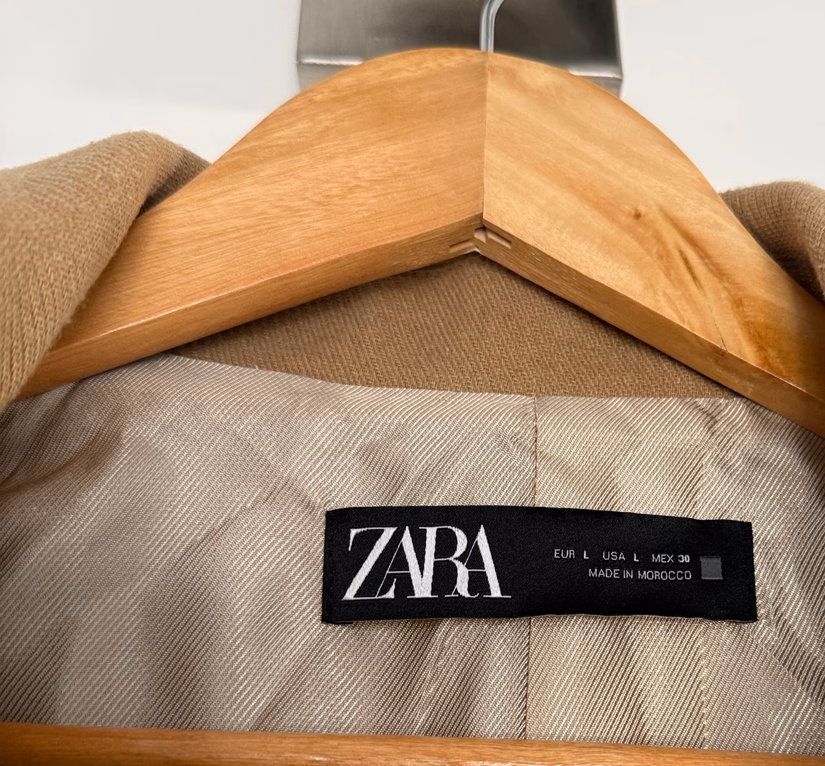 Giacca corta Zara in misto lana, color cammello, foto 3