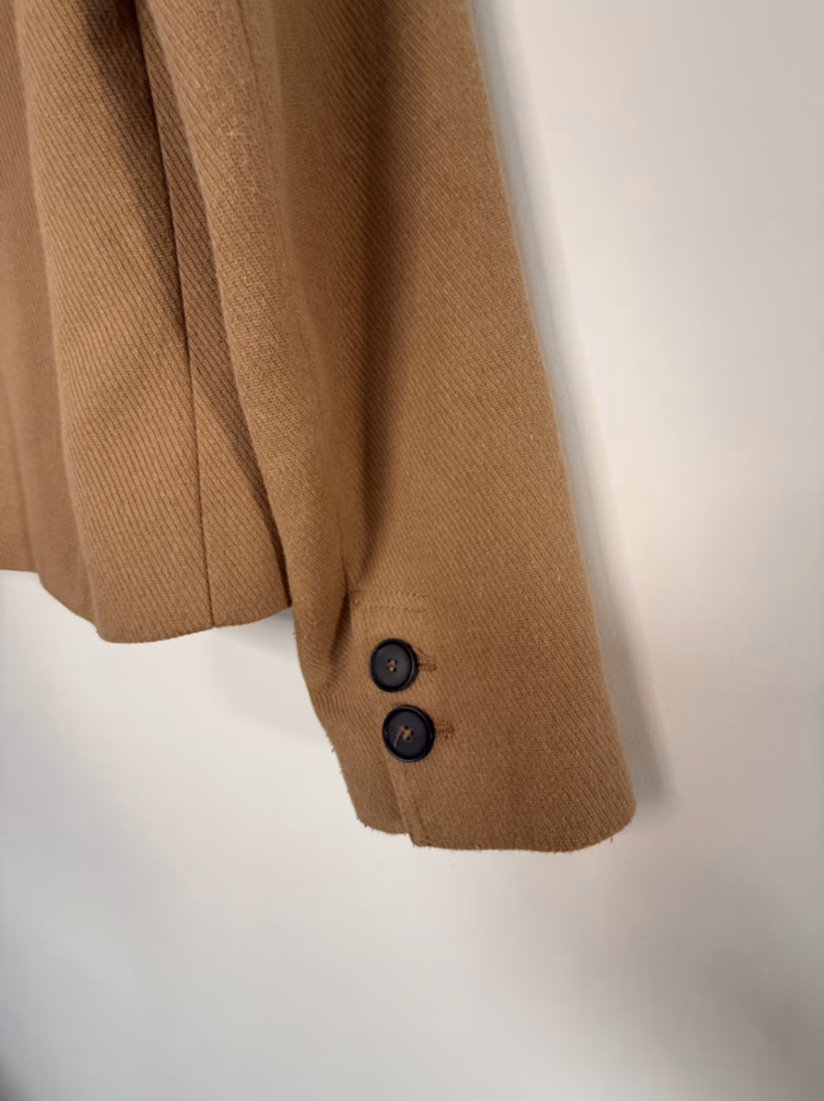 Giacca corta Zara in misto lana, color cammello, foto 2